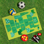 Spielplane Hopse-Spiel grün – wetterfest und abwischbar für drinnen und draußen – Ansicht 2