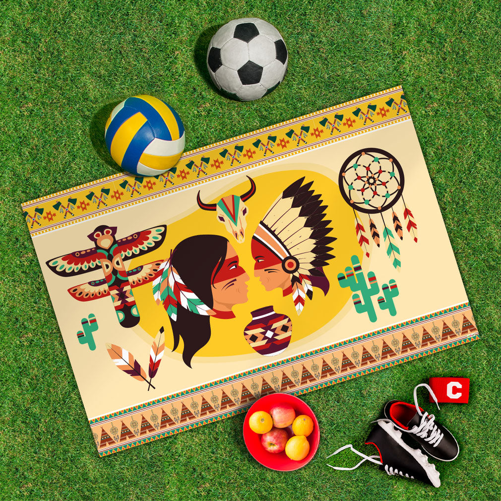 Spielplane Indianer – wetterfest und abwischbar für drinnen und draußen – Ansicht 2