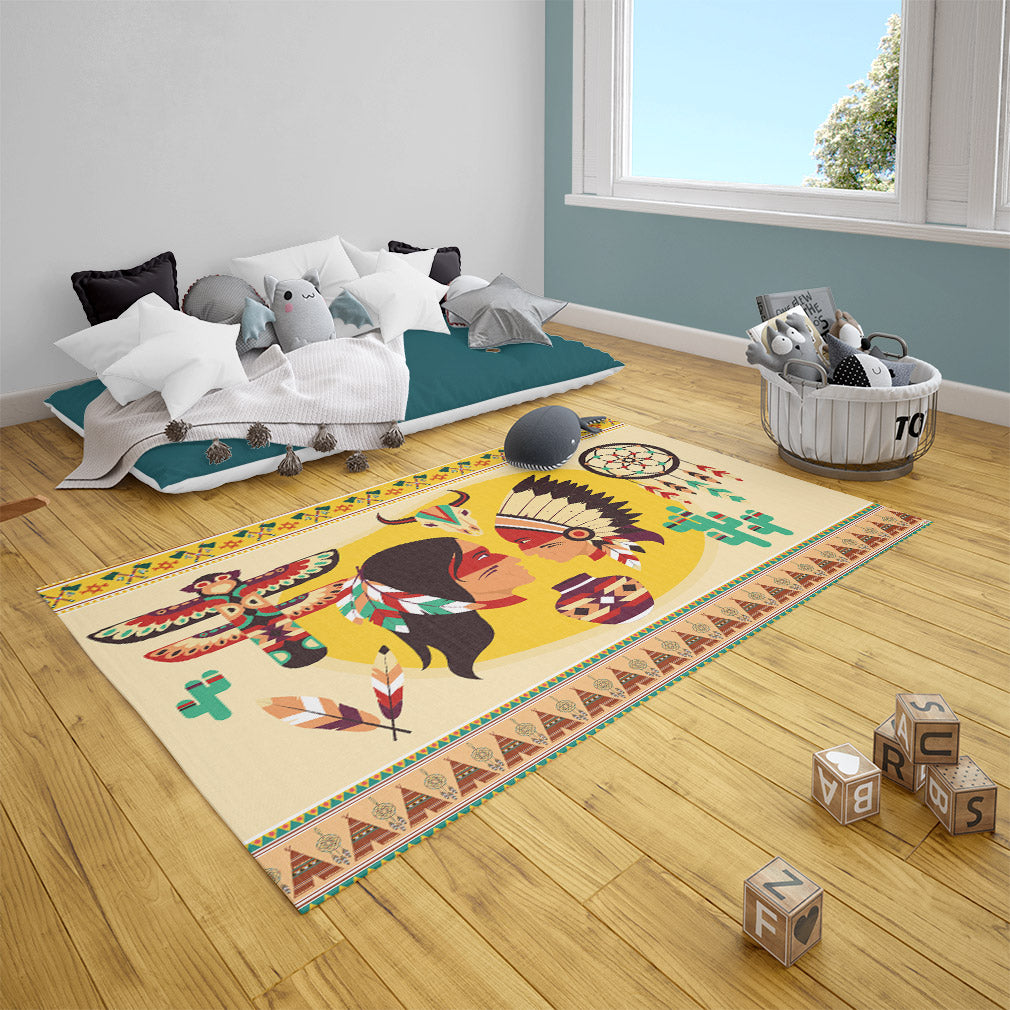 Teppich Indianer