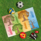 Spielplane Jahreszeiten – wetterfest und abwischbar für drinnen und draußen – Ansicht 2