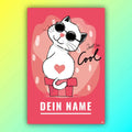 Katze cool personalisiert – individuell für Kinder gestaltet