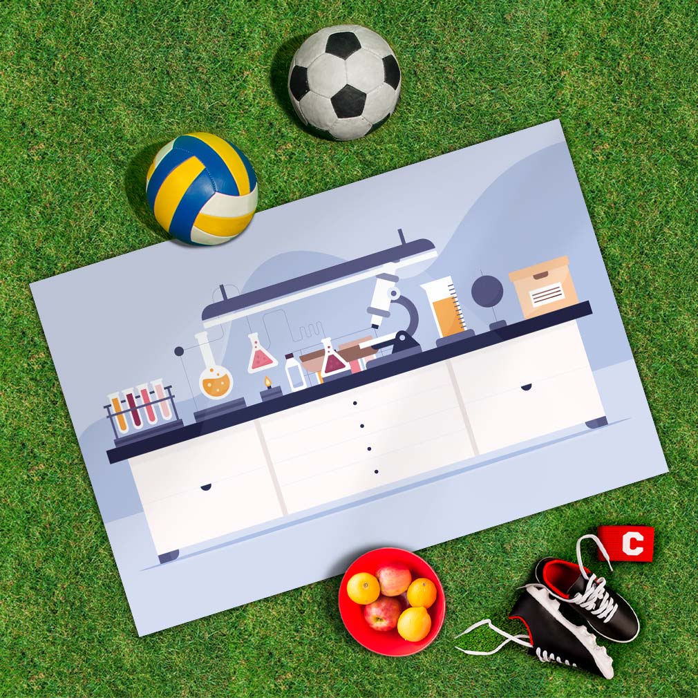 Spielplane Labor – wetterfest und abwischbar für drinnen und draußen – Ansicht 2