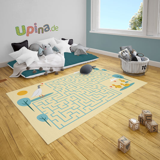 Teppich Labyrinth Enten
