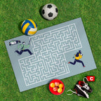 Spielplane Labyrinth Polizist – wetterfest und abwischbar für drinnen und draußen – Ansicht 2