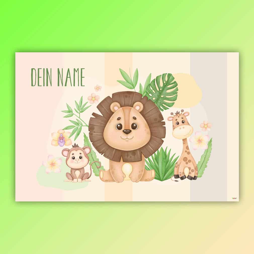 Löwe Baby personalisiert – individuell für Kinder gestaltet