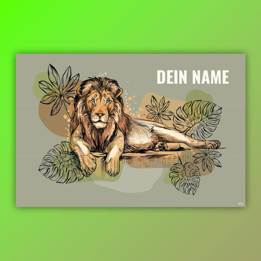 Löwe gezeichnet individuell