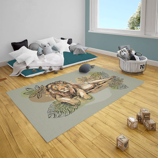 Teppich Löwe gezeichnet