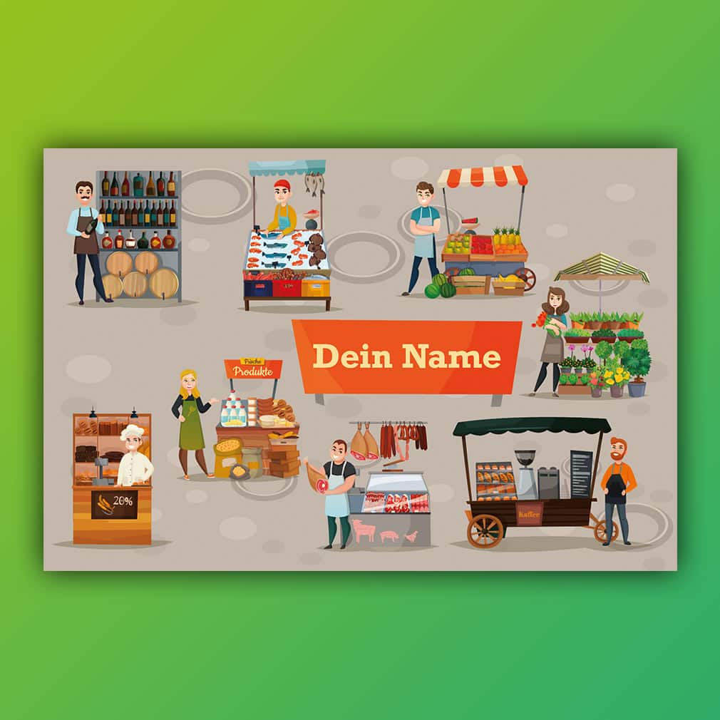 Markt personalisiert – individuell für Kinder gestaltet