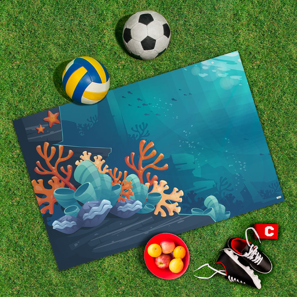 Spielplane Meer – wetterfest und abwischbar für drinnen und draußen – Ansicht 2