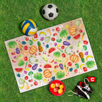 Spielplane Obst-Gemüse – wetterfest und abwischbar für drinnen und draußen – Ansicht 2