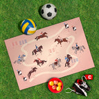 Spielplane Pferderennen – wetterfest und abwischbar für drinnen und draußen – Ansicht 2