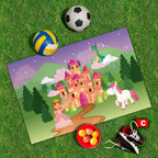 Spielplane Prinzessinnenschloss – wetterfest und abwischbar für drinnen und draußen – Ansicht 2