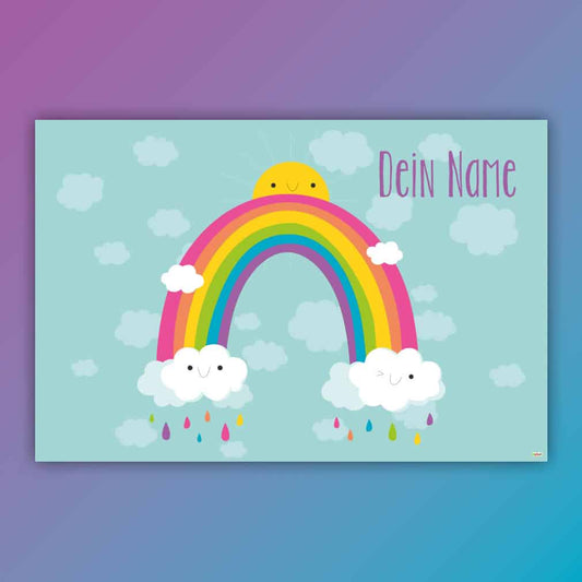 Regenbogen Sonne Wolken individuell