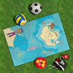 Spielplane Schatzkarte – wetterfest und abwischbar für drinnen und draußen – Ansicht 2