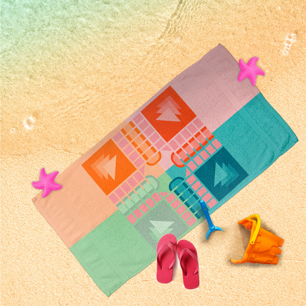 Handtuch Spielbrett rosa