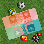 Spielplane Spielbrett rosa – wetterfest und abwischbar für drinnen und draußen – Ansicht 2