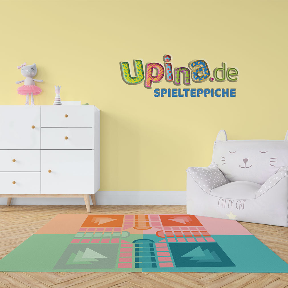 Teppich Spielbrett rosa