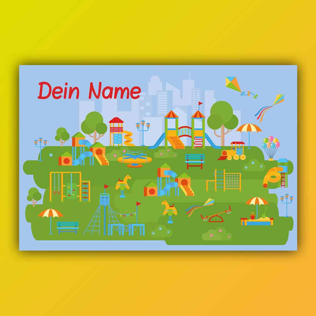 Spielplatz personalisiert – individuell für Kinder gestaltet
