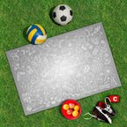 Spielplane Spielzeug grau – wetterfest und abwischbar für drinnen und draußen – Ansicht 2