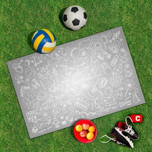 Spielplane Spielzeug grau