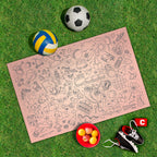 Spielplane Spielzeug rosa – wetterfest und abwischbar für drinnen und draußen – Ansicht 2