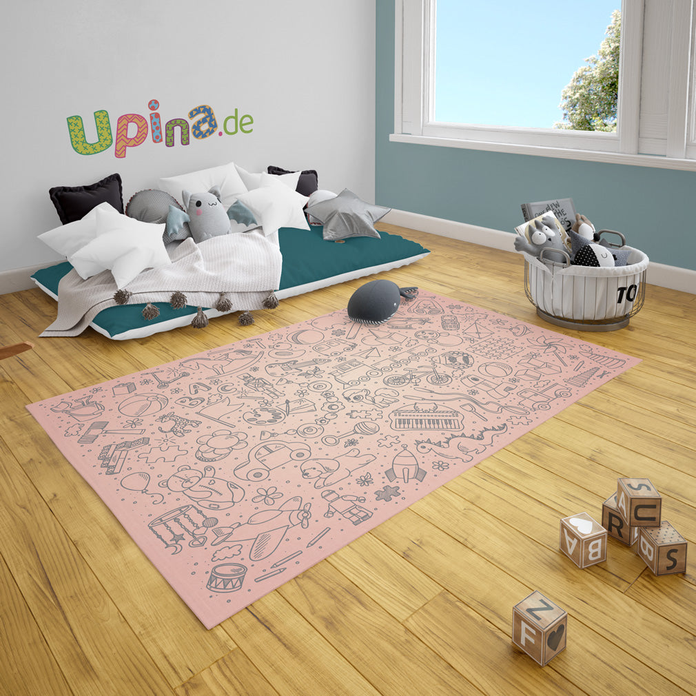 Teppich Spielzeug rosa