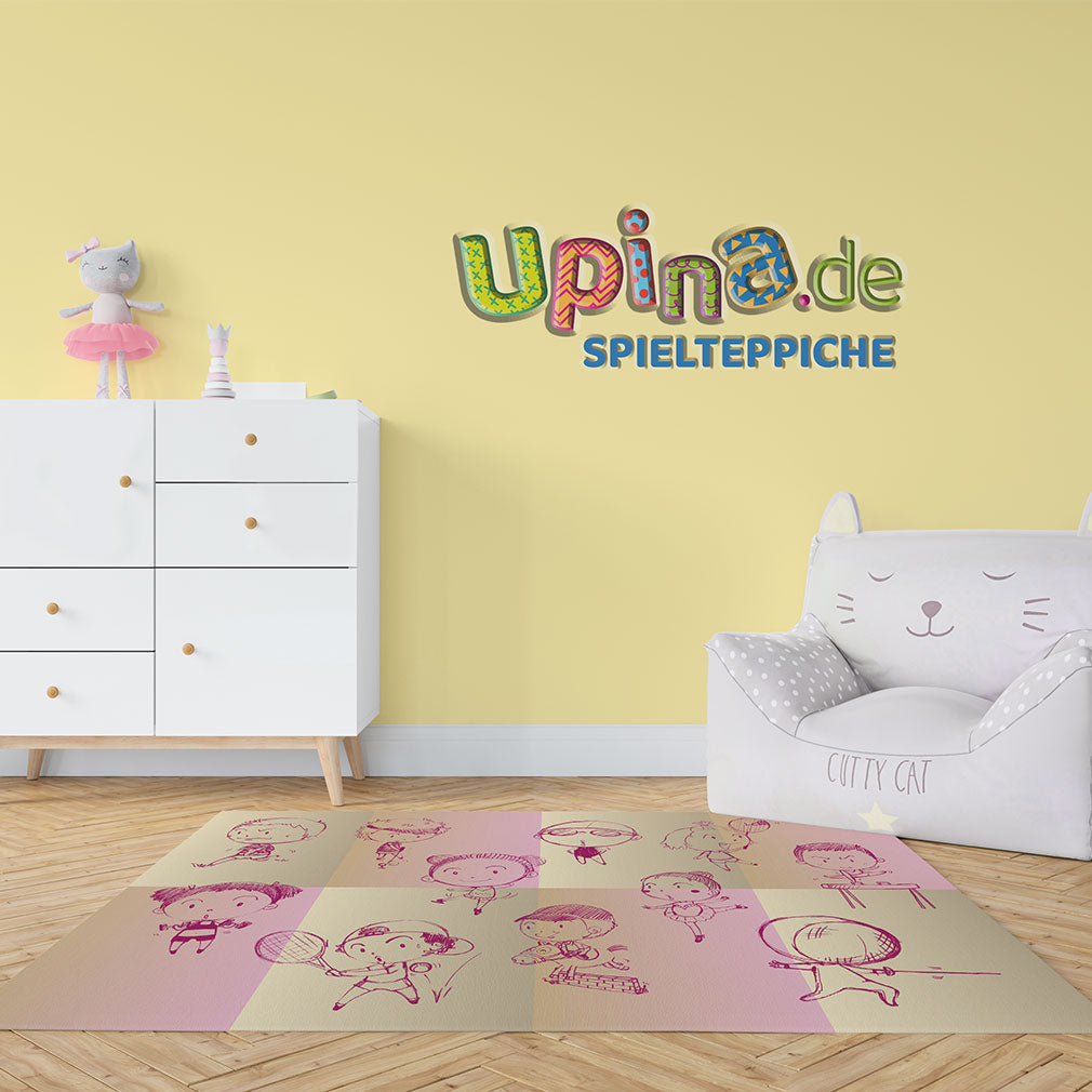 Teppich Sportarten rosa