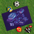 Spielplane Stadion ultraviolett – wetterfest und abwischbar für drinnen und draußen – Ansicht 2