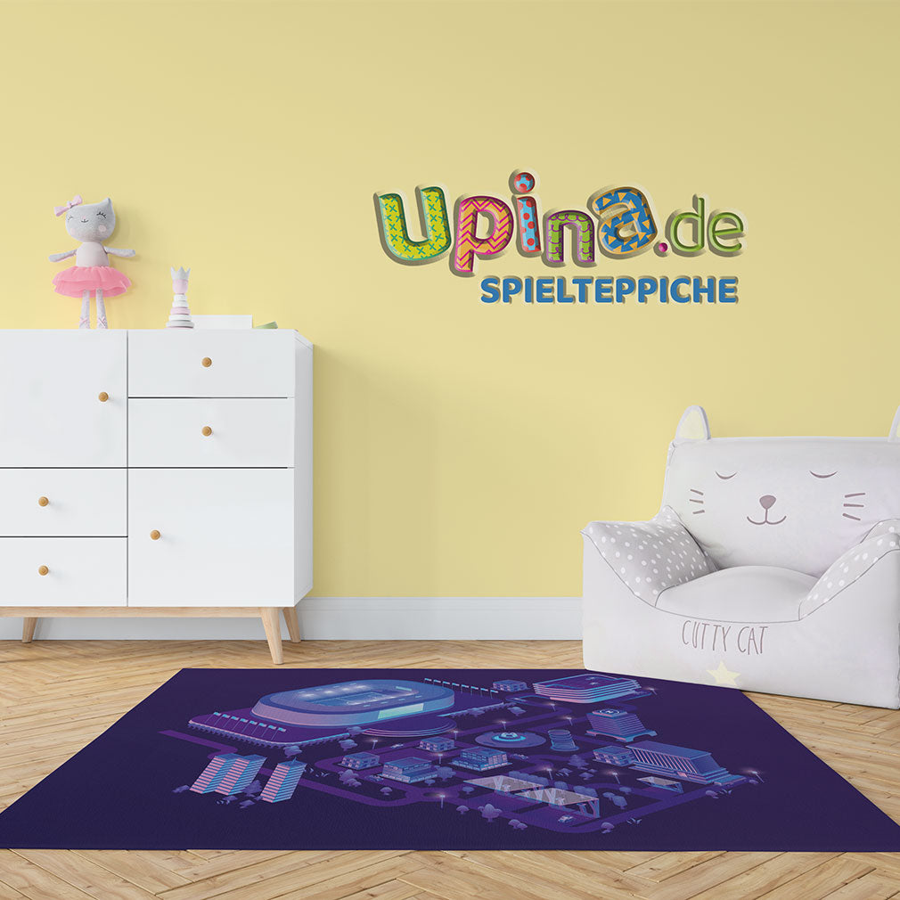 Teppich Stadion ultraviolett