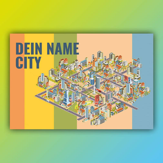 Stadt isometrisch individuell