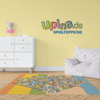 Spielteppich Stadt isometrisch fürs Kinderzimmer – rutschfest und waschbar – Ansicht 2