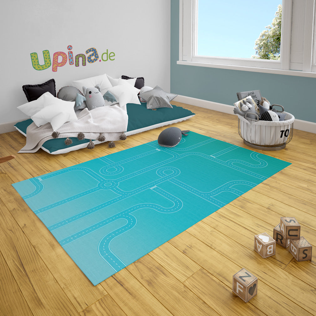 Teppich Straßen gelb