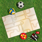 Spielplane Straßen gelb – wetterfest und abwischbar für drinnen und draußen – Ansicht 2
