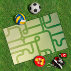 Spielplane Straßen grün – wetterfest und abwischbar für drinnen und draußen – Ansicht 2