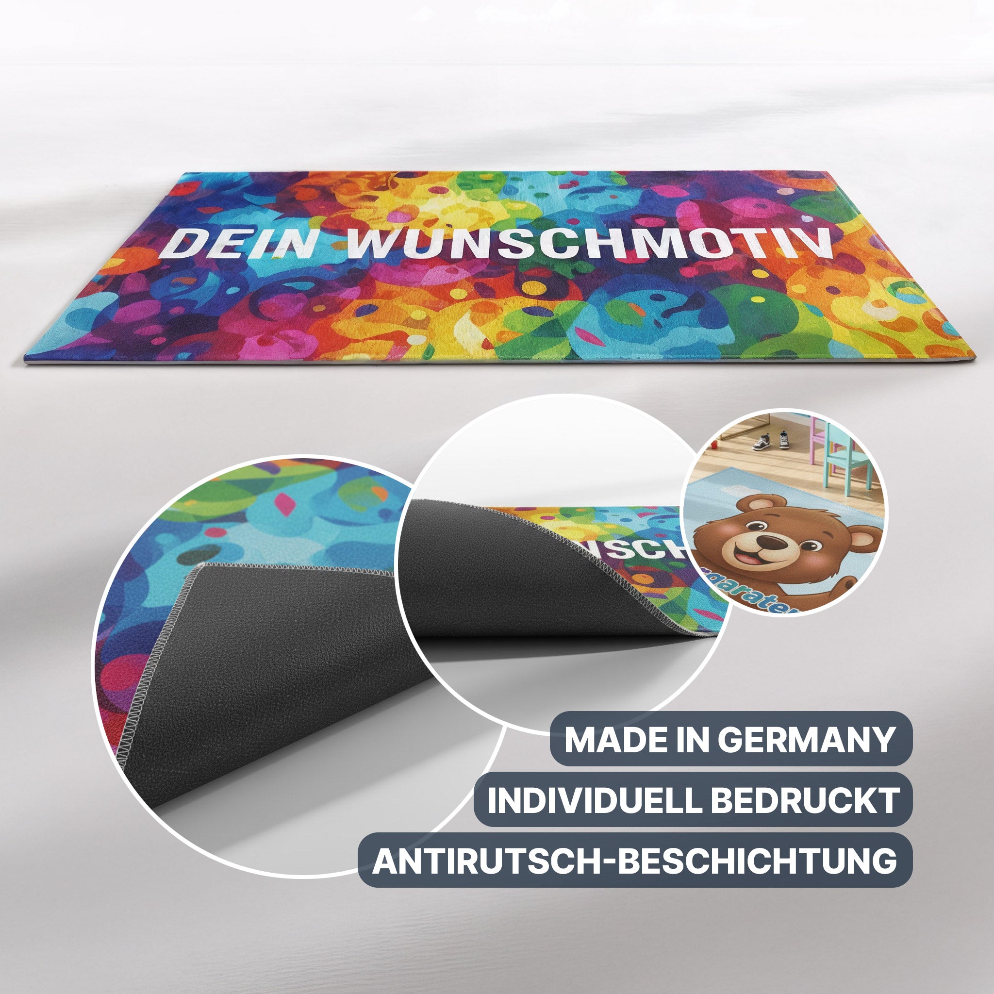 Spielteppich mit eigenem Motiv – Kinderteppich individuell bedrucken lassen
