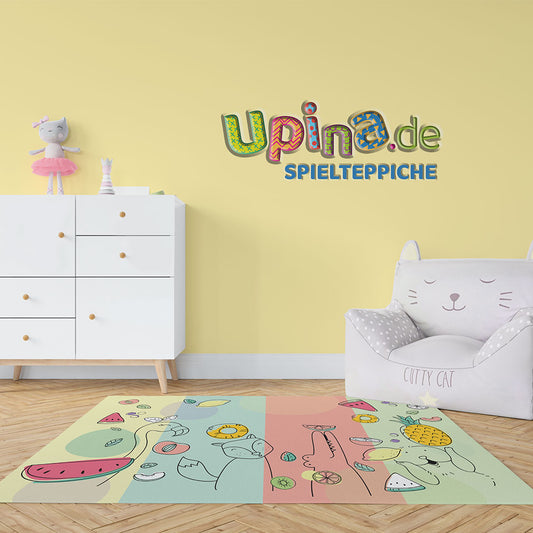 Teppich Tiere-Früchte