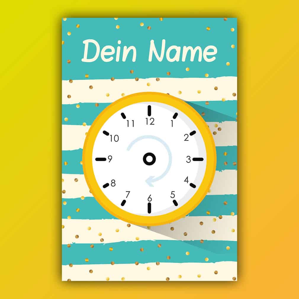 Uhrzeit personalisiert – individuell für Kinder gestaltet