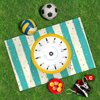 Spielplane Uhrzeit – wetterfest und abwischbar für drinnen und draußen – Ansicht 2