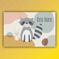 Waschbär personalisiert – individuell für Kinder gestaltet