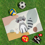 Spielplane Waschbär – wetterfest und abwischbar für drinnen und draußen – Ansicht 2