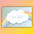 Wolke Regenbogen personalisiert – individuell für Kinder gestaltet