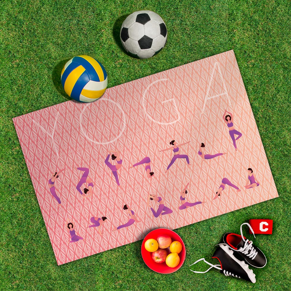 Spielplane Yoga – wetterfest und abwischbar für drinnen und draußen – Ansicht 2