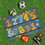 Spielplane Zahlen 1-10 – wetterfest und abwischbar für drinnen und draußen – Ansicht 2