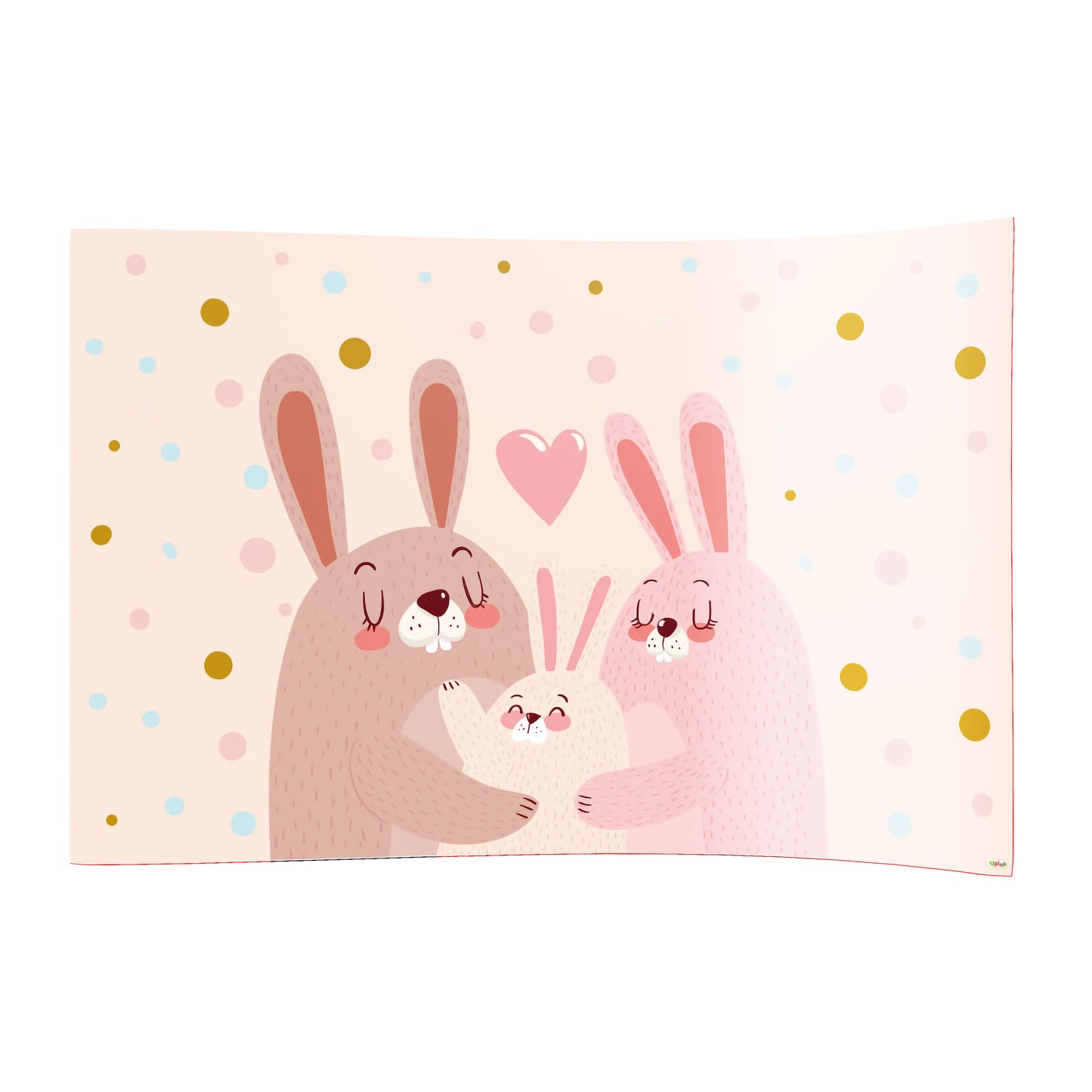 PVC-Spielboden Hase rosa