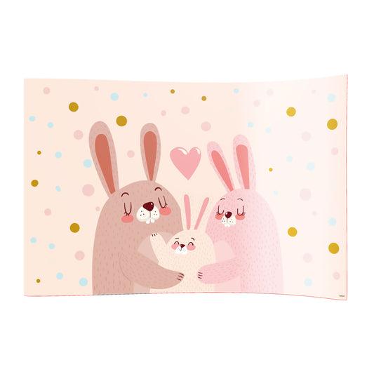PVC-Spielboden Hase rosa