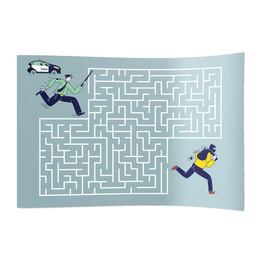 PVC-Spielboden Labyrinth Polizist