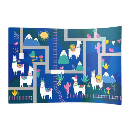 PVC-Spielboden Lama-Straßen