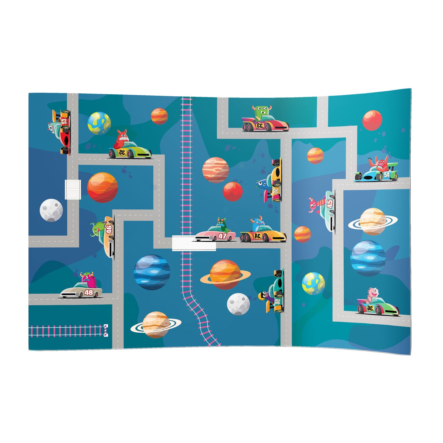 PVC-Spielboden Monster-Rennen