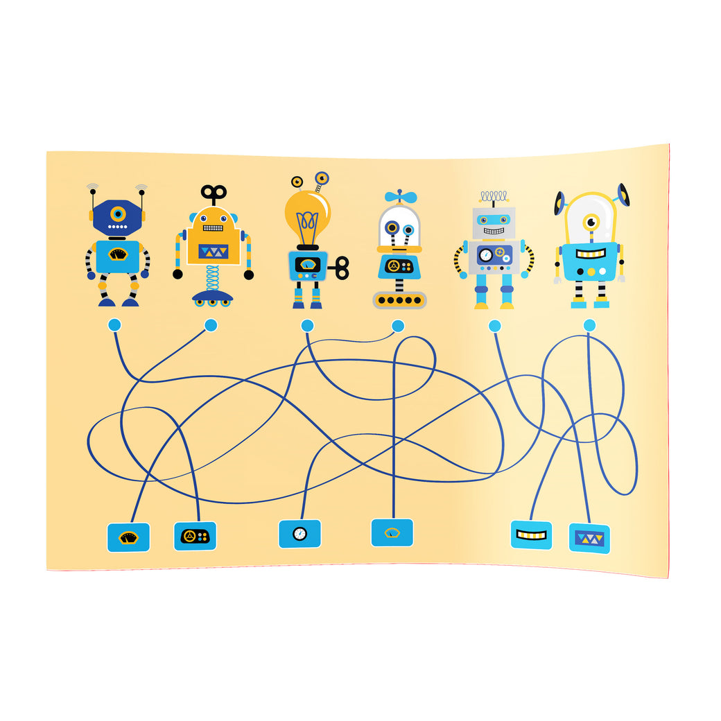 Spielboden Roboter-Spiel – rutschfest und pflegeleicht für drinnen und draußen