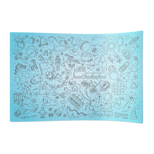 PVC-Spielboden Spielzeug blau